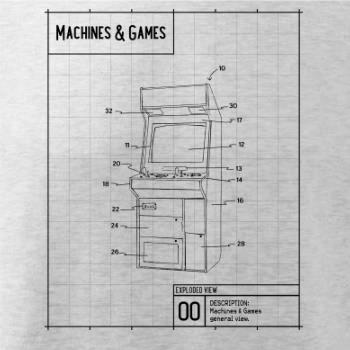 Nákres herní automat zepředu