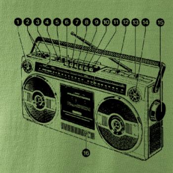 Nákres starý magnetofon