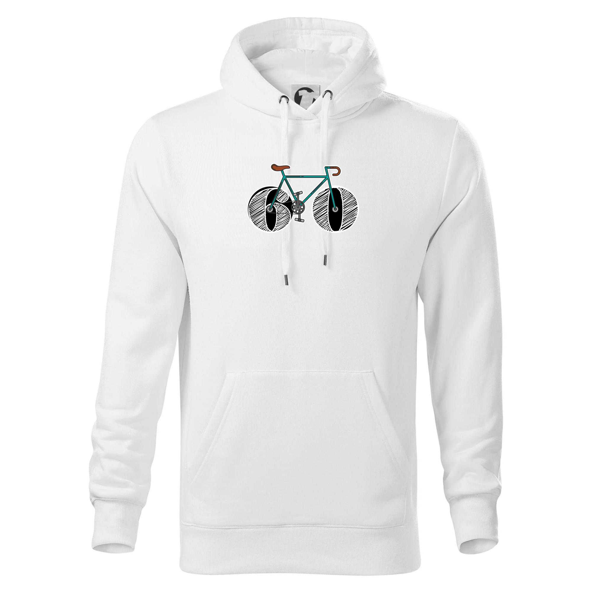 Narozeniny 60 let na kole - Mikina pánská Cape s kapucí - 4XL ( Bílá )
