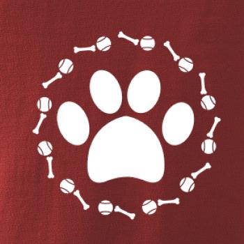 Tlapka míč kost pes