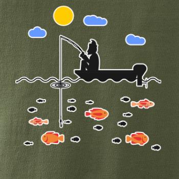 Rybář který má smůlu na loďce