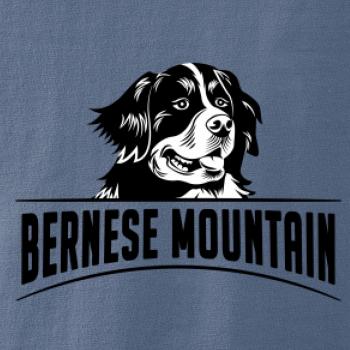 Bernese mountain - hlava a nápis