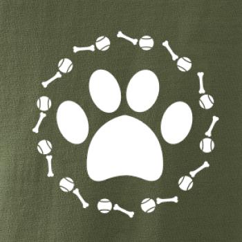 Tlapka míč kost pes