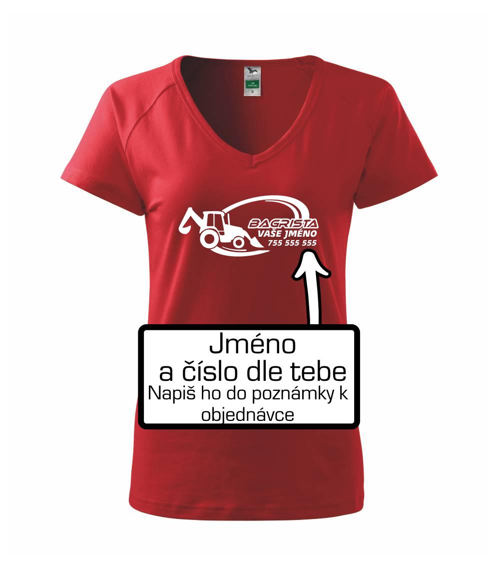 Traktorbagr - vlastní nápis a číslo