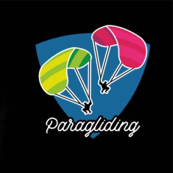 Paragliding dva padáky