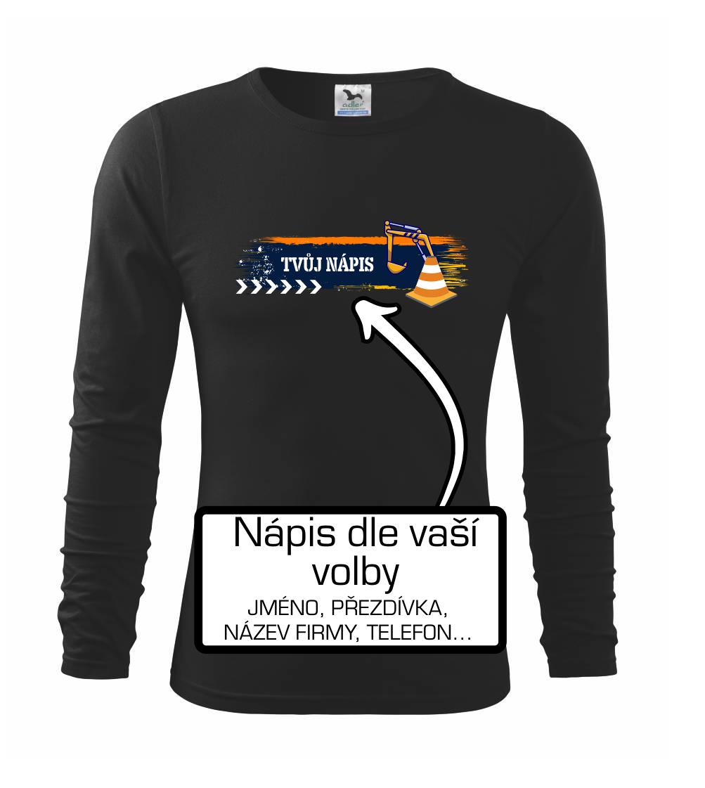 Stavba - vlastní nápis - bagrista