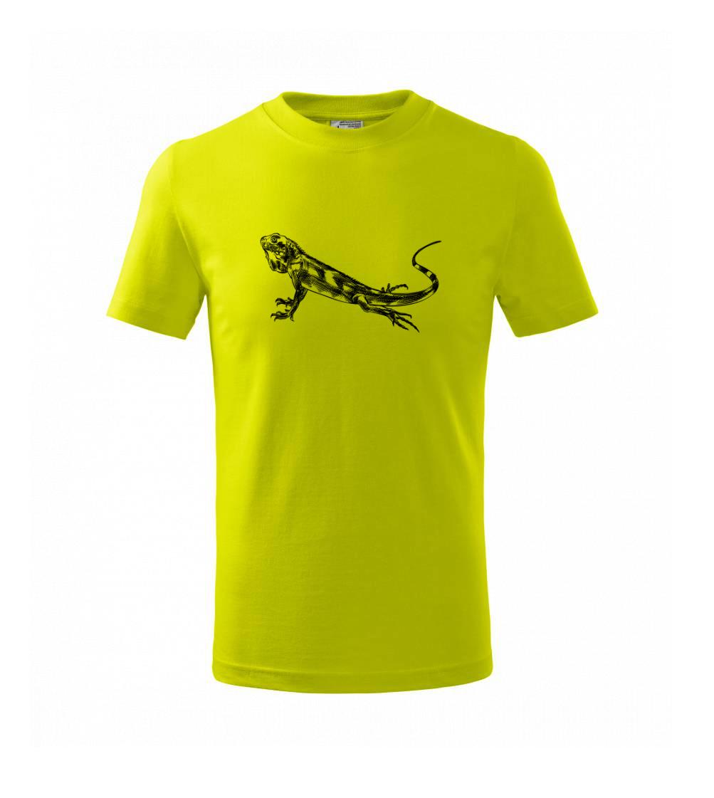 Tužkou kreslený Leguán 