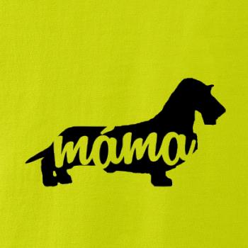 Jezevčík dlouhosrstý máma obrys