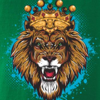 Lev kreslený s korunou