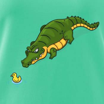 Krokodýl zelený s kačenkou