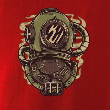 Starý potapěčský skafandr