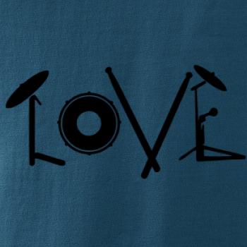 Love bubeník nápis