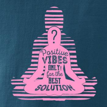 Joga - positive vibes only růžová