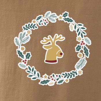 Vánoční věnec se sobem