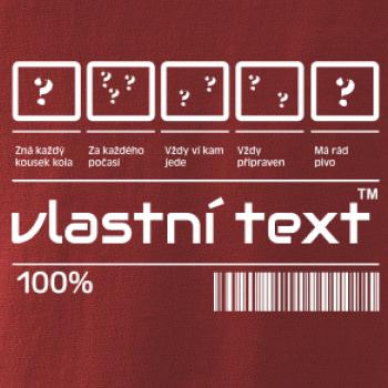 Čárový kód - Vlastní text