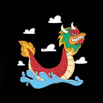 Dračí loď kreslená