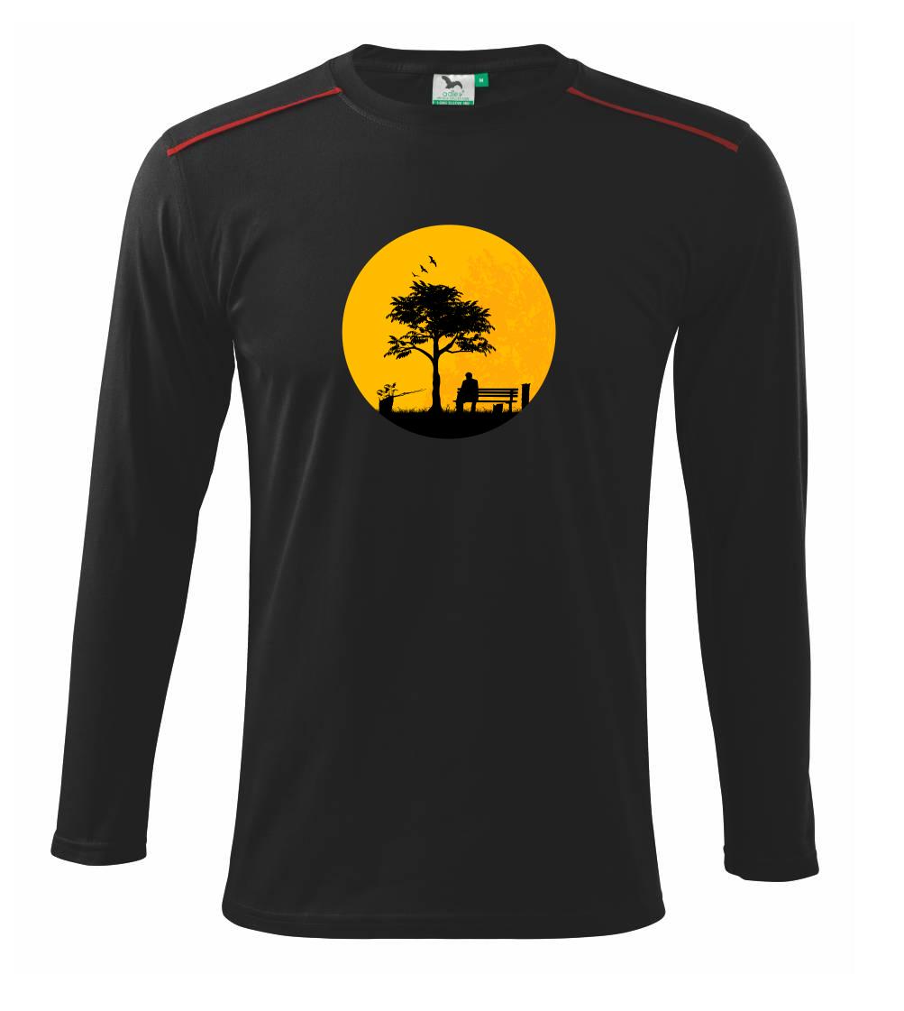 Muž na lavičce - Triko s dlouhým rukávem Long Sleeve