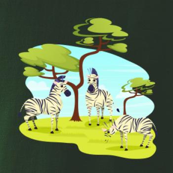Zebry pod stromem