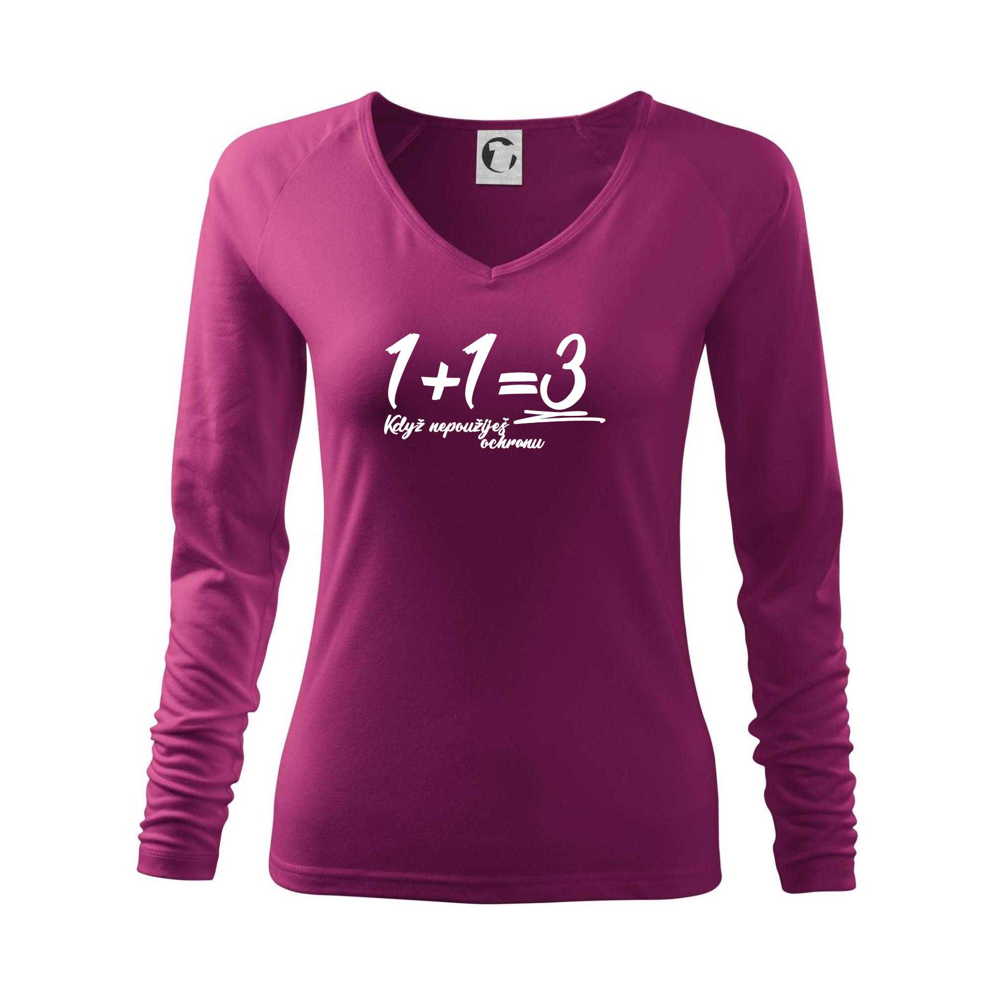 1+1=3 když nepoužiješ ochranu - Triko dámské Elegance