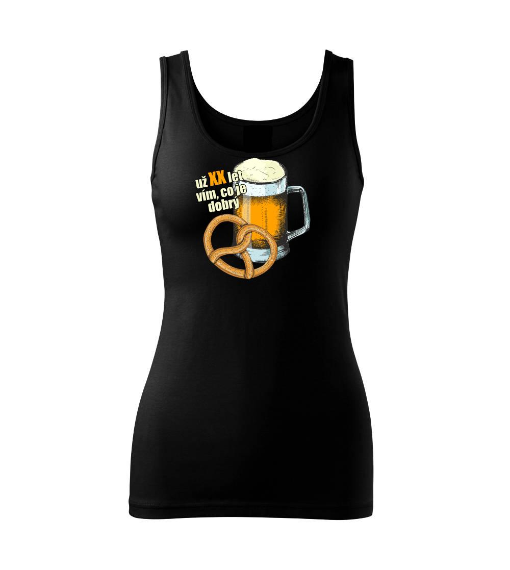 Pivo a preclík vím co je dobrý - Tílko triumph