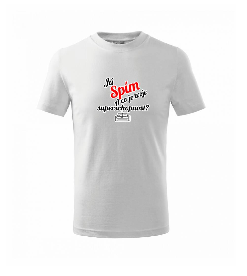Já spím - tvoje superschopnost? šikmý nápis Já spím - tvoje superschopnost? šikmý nápis
