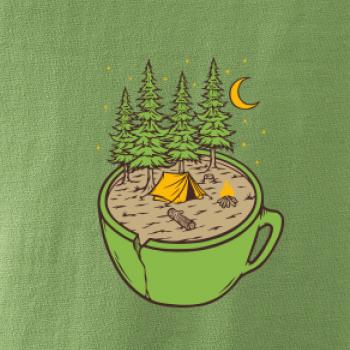 Hrnek plný stanování