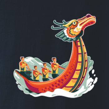 Dračí lodě při závodě