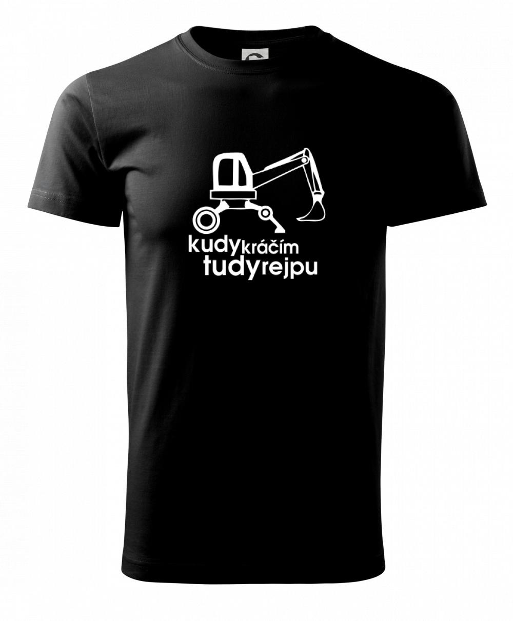 Kudy kráčím tudy rejpu - kráčivý bagr - Triko Basic Extra velké