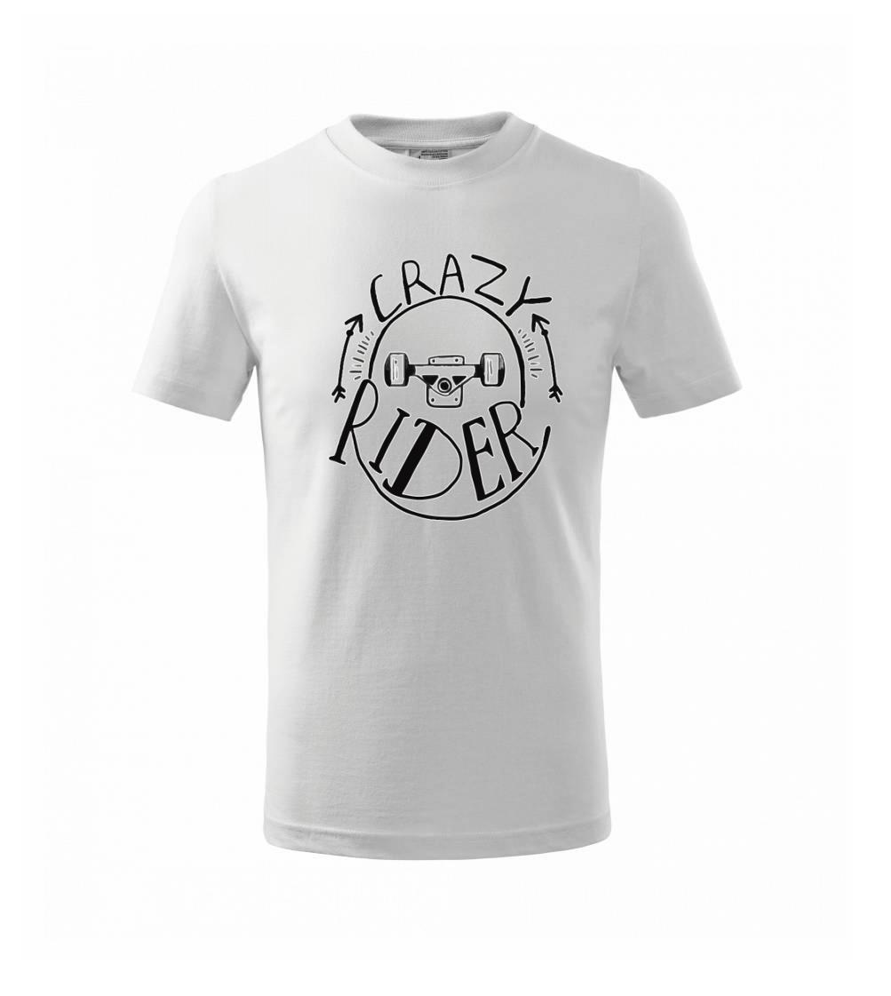 Crazy skateboard rider