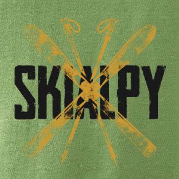 Skialpy nápis lyže