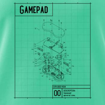 Nákres Gamepad rozebraný