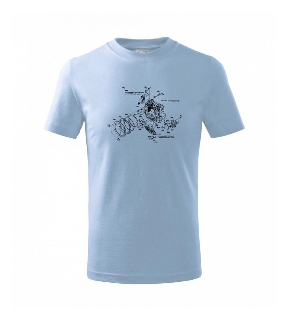 Nákres uzávěrka starý fotoaparát