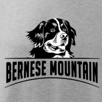 Bernese mountain - hlava a nápis