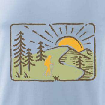 Nordic walking v přírodě