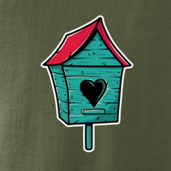 Barevná budka pro ptáky