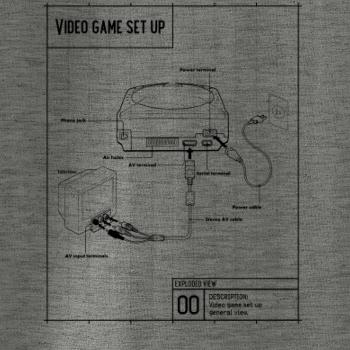 Nákres TV video hra kulatá