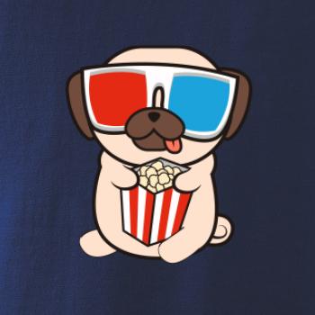 Mops a 3D brýle Mops a 3D brýle
