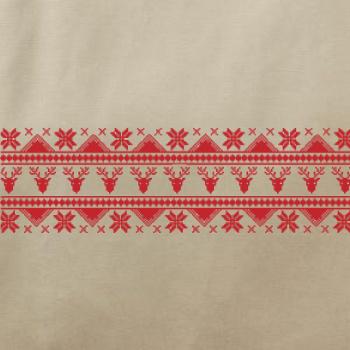 Vánoční vzor - jelen a vločka