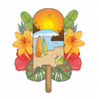 Léto, nanuk, moře, pláž