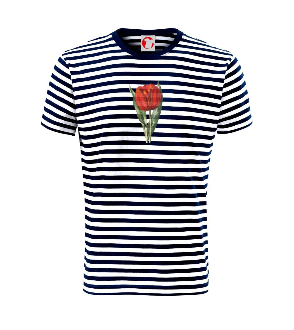 Červený tulipán - Unisex triko na vodu