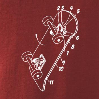 Skateboard nákres prkna