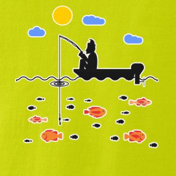 Rybář který má smůlu na loďce