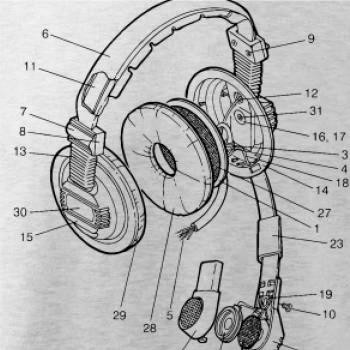 Nákres sluchátko pro pilota