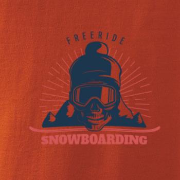 Freeride snowboarding lebka