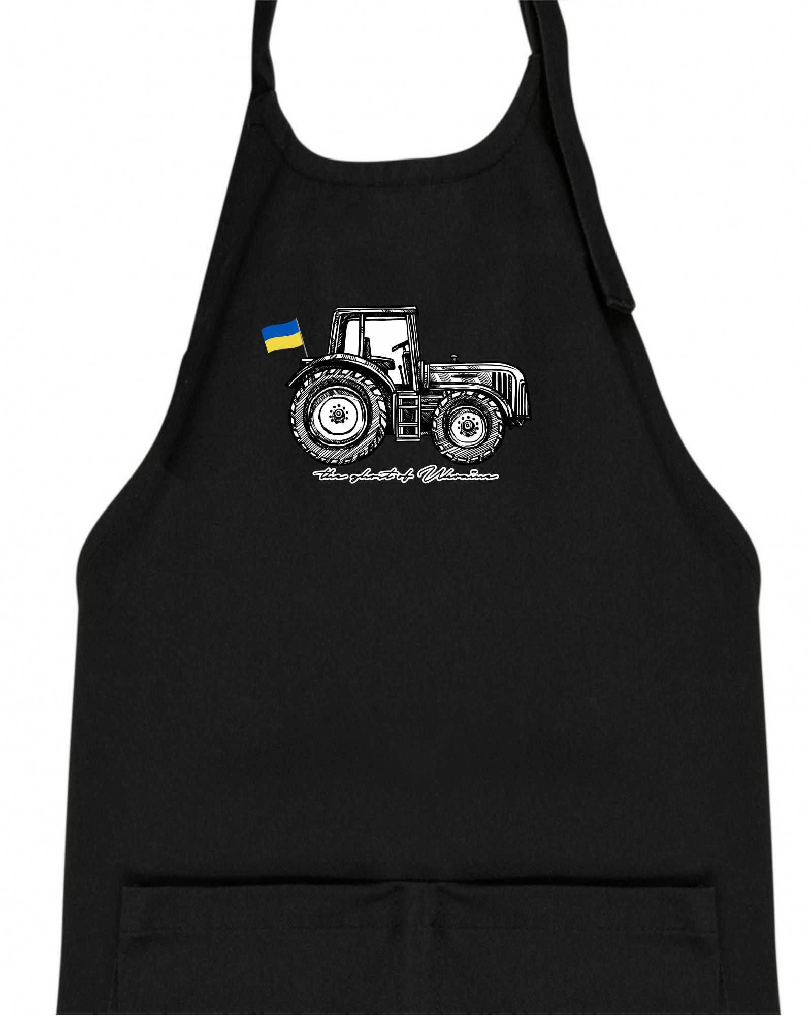 The ghost of Ukraine - traktor - Dětská zástěra na vaření