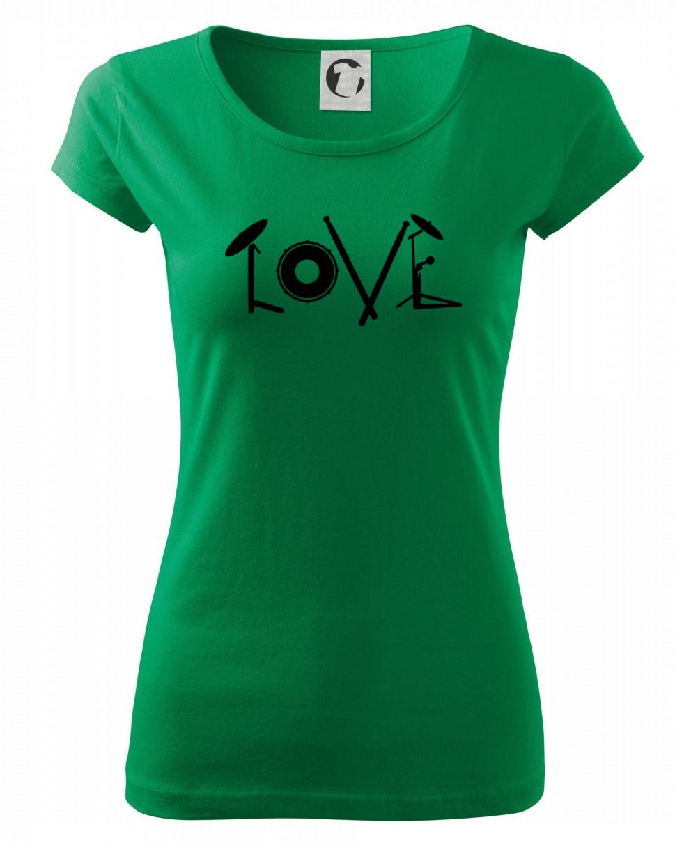 Love bubeník nápis