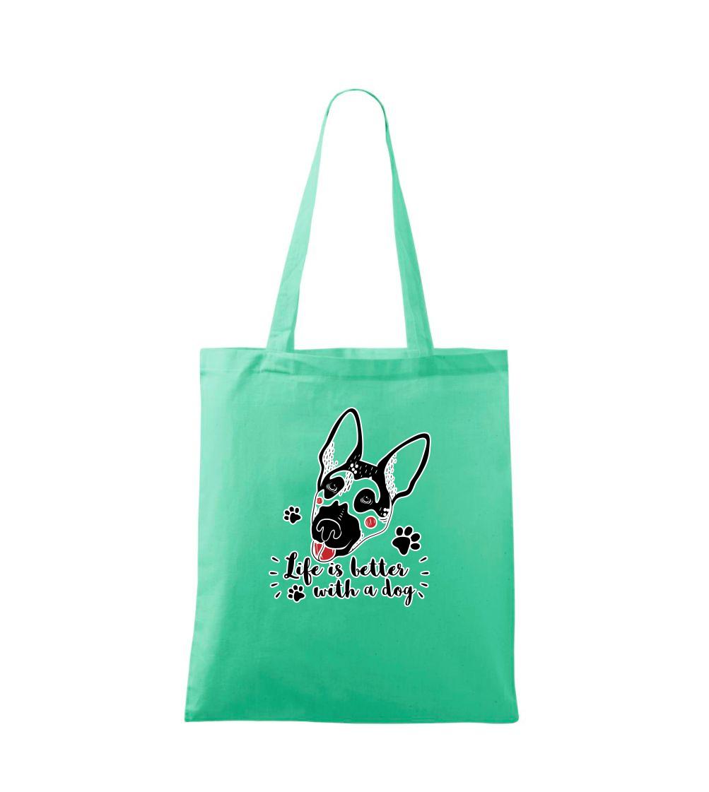 German shepherd - life is a better with dog - Taška malá