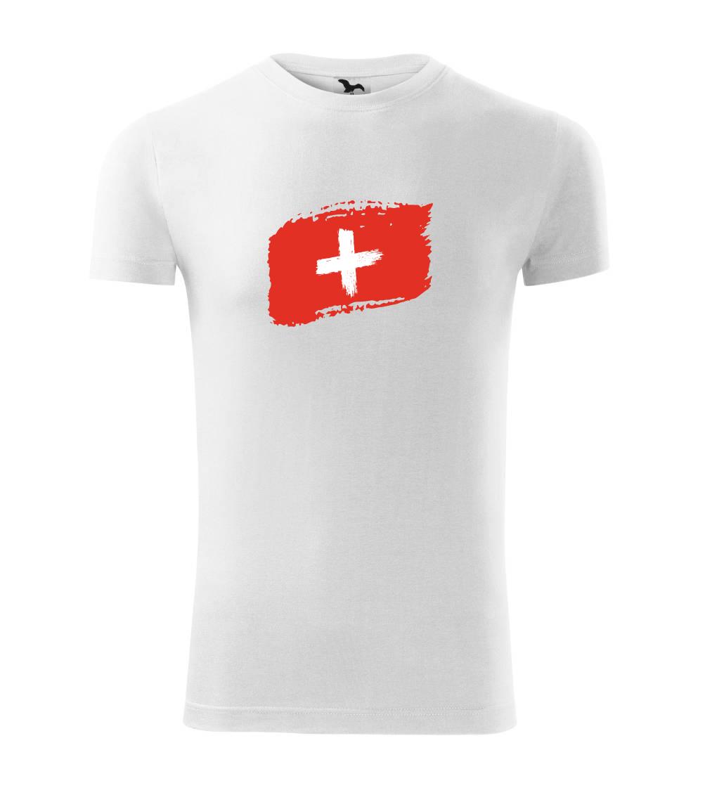 Švýcarsko vlajka - Viper FIT pánské triko