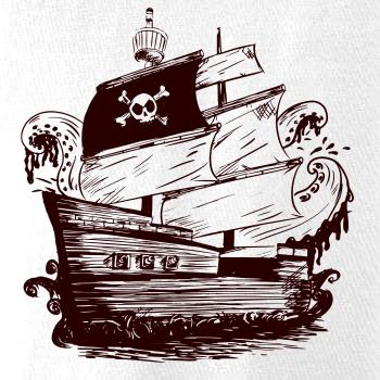 Pirátská loď malovaná