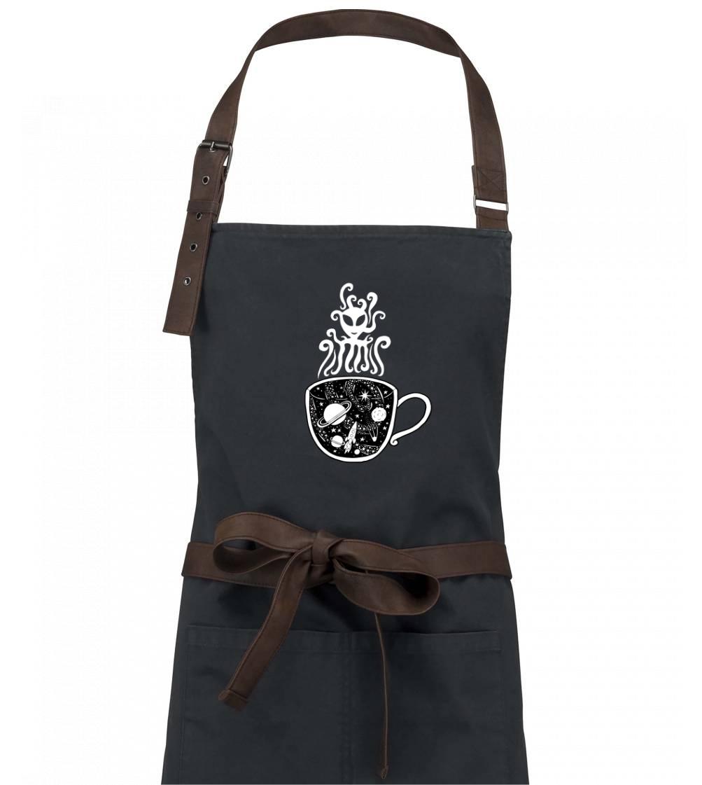 Magic black coffee (Pecka design) - Zástěra Vintage